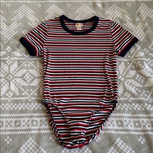 Striped bodysuit